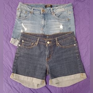 2 pair Womens Denim Shorts
